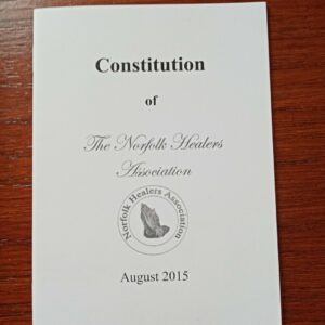 Constitution of The Norfolk Healers Association